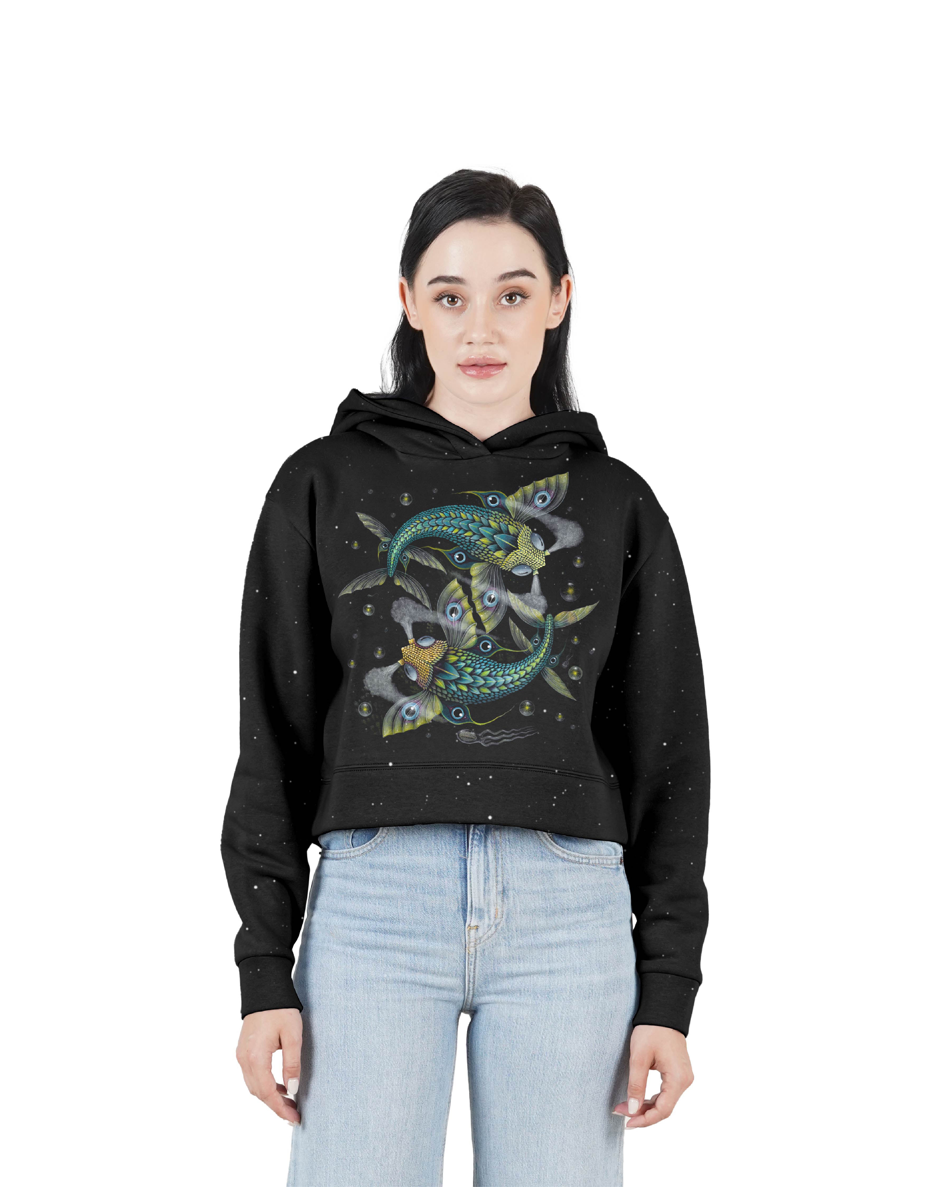Planktonauts | Women's Crop Hoodie